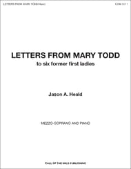 Letters from Mary Todd Vocal Solo & Collections sheet music cover Thumbnail